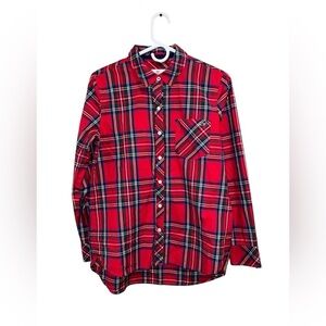 Women’s Vineyard Vines Red and Blue Plaid  Shirt size 6.
